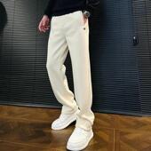 休闲裤 宽松 秋冬男士 朕知道轻奢冬季 纯色抽绳卫裤 加厚潮流卫裤