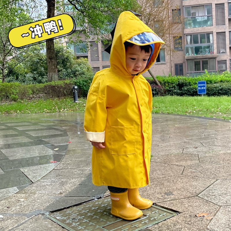 儿童雨衣男童女童宝宝幼儿园防水雨披加厚透气全身防暴雨轻便雨服
