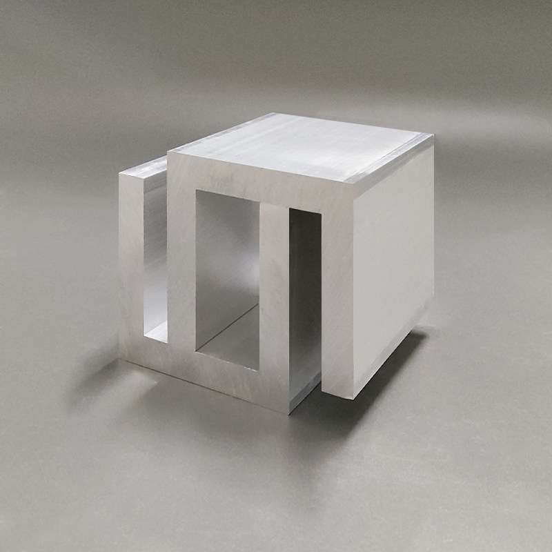 槽铝60*60*10mm内径40mm铝合金建筑工业滑槽u型槽导轨滑槽C型凹槽