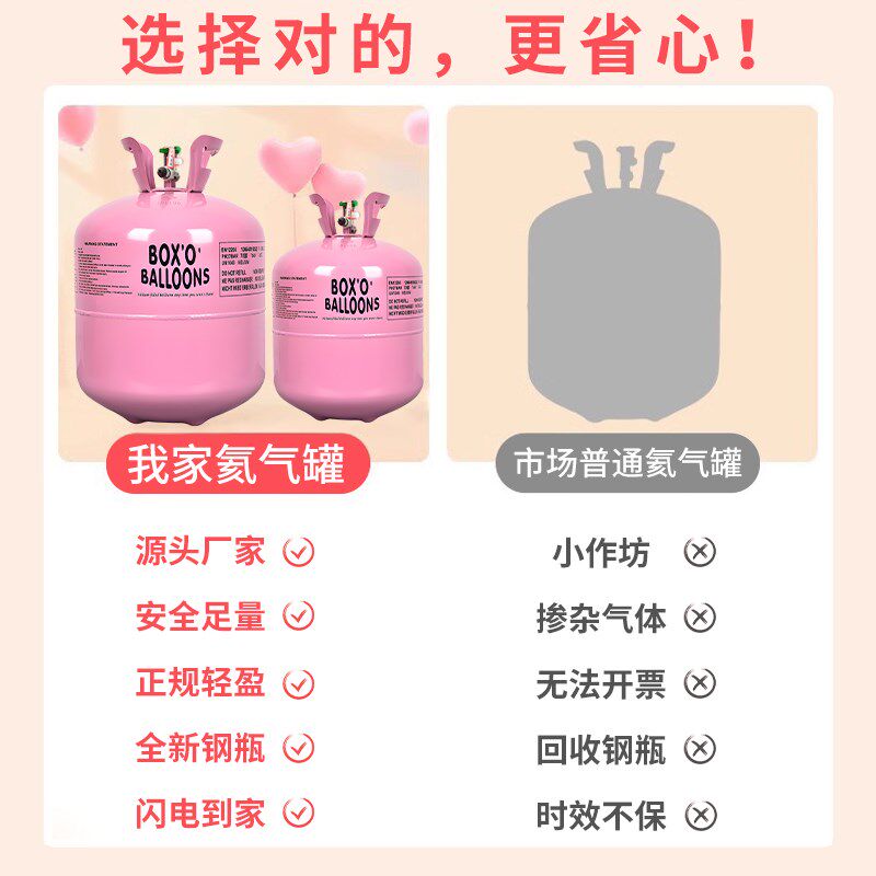 气球家用氦气罐小瓶飘空充气打气筒婚房装饰婚庆生日聚会活动布置