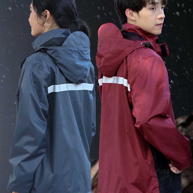 品牌外卖骑手雨衣雨裤套装男款女款电动车长款全身分体骑行防暴雨