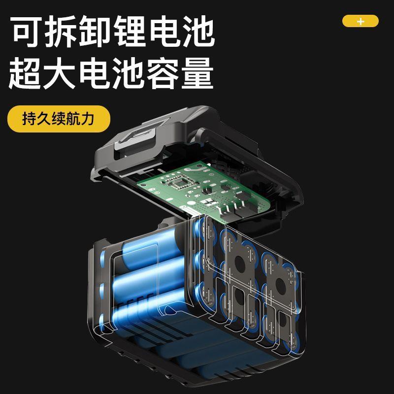 24V车载无线充气泵换电便携多功能家车两用大功率电动轮胎打气筒