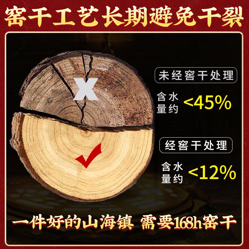 八卦镜桃木山海镇挂件室内八卦图挂画室外门口饰品手工雕刻大门