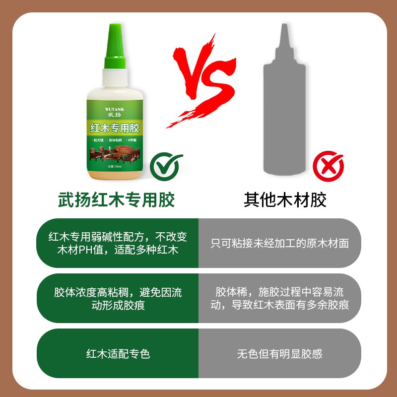 实木红木家具专用胶木工胶粘木头家具的专用胶超强力裂缝修补胶水
