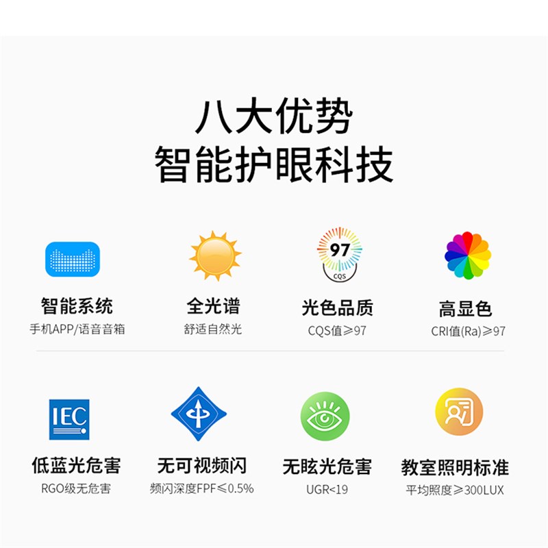 无缝隙美国普瑞菱晶板全光谱超薄长条过道阳台玄关房间铝材吸顶灯