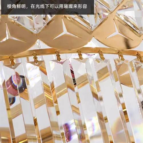别墅复式楼中空水晶吊灯跃层楼中楼大吊灯楼梯吊灯后现代客厅吊灯