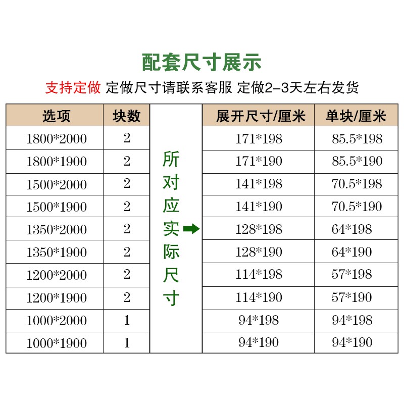 实木床板1.8m排骨架1.5米硬木板杉木防潮铺板子透气支撑床架定制图片
