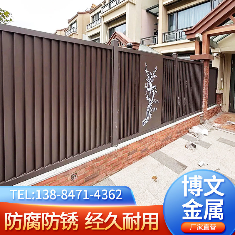 中式铝艺护栏大门阳台防护栏别墅围栏小区庭院铸铝栅栏铝合金栏杆