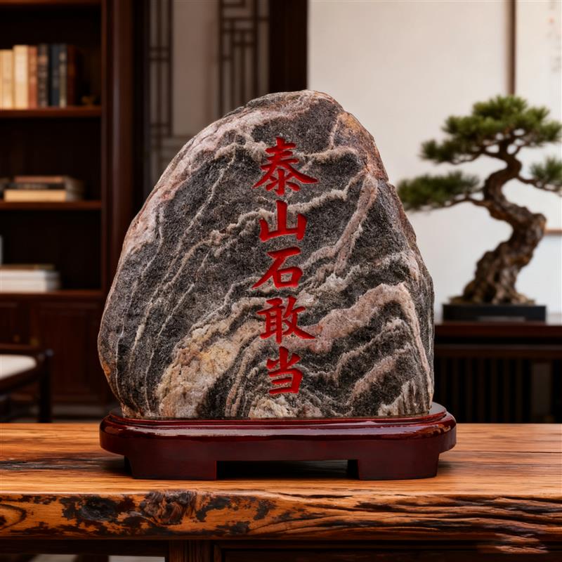 正宗泰山石敢当刻字石敢当补缺角靠山客厅玄关办公店铺风水摆件