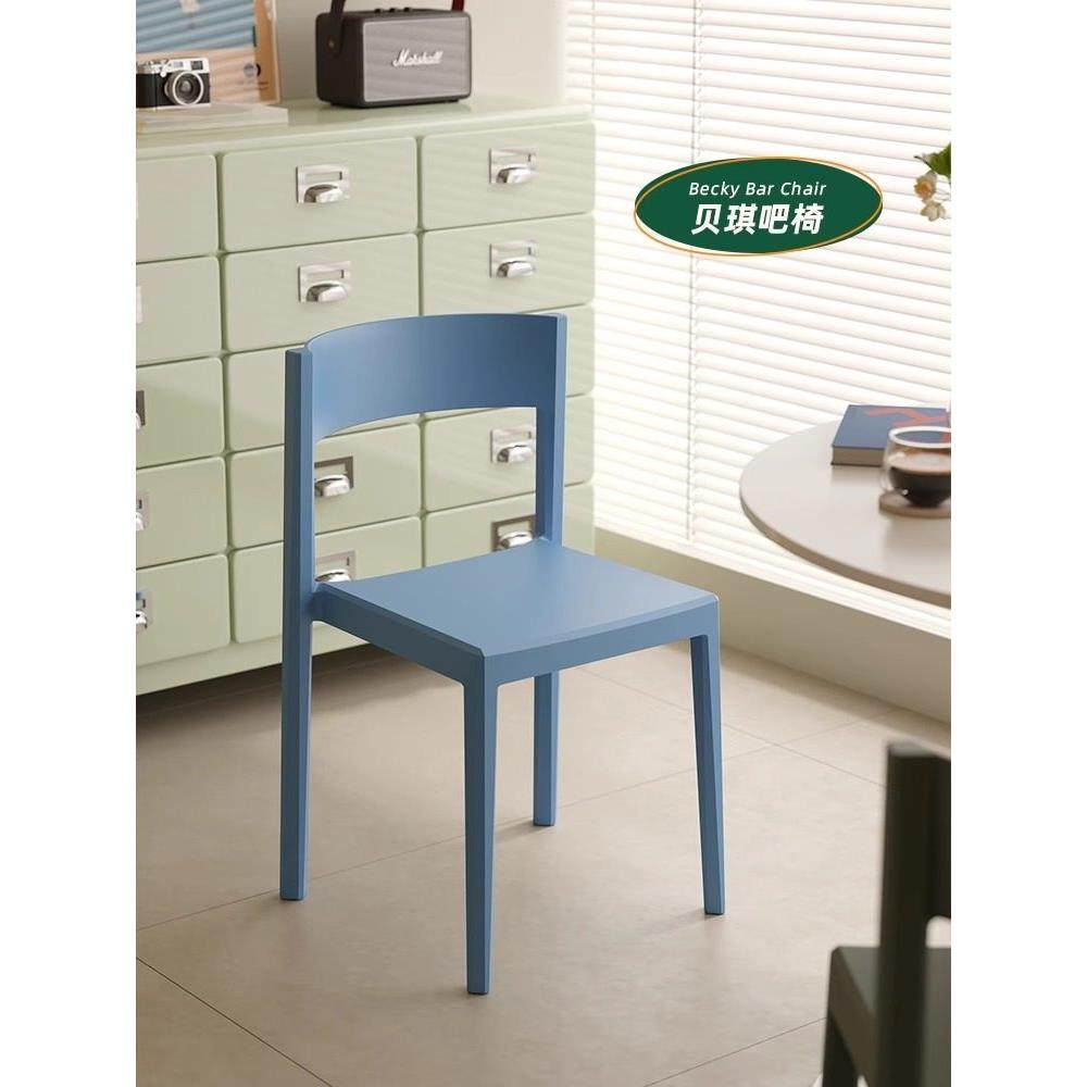 极简风莫比乌斯椅家用塑料椅加厚靠背椅可叠放餐椅久坐舒适休闲椅,住宅家具,餐椅,淘宝优惠券,粉丝福利购,淘宝优惠卷