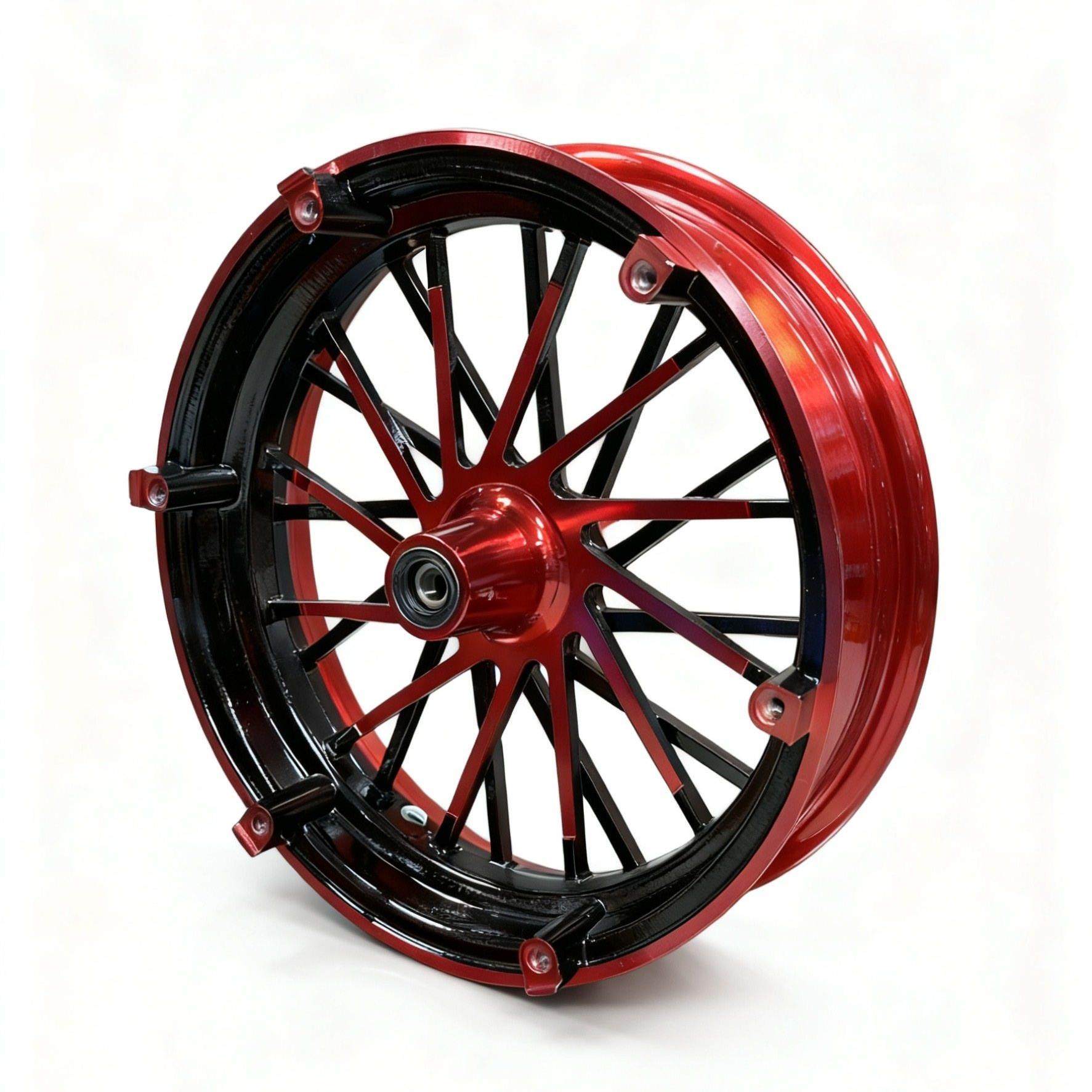 12寸电动车改装通用铝合金前轮毂摩托车小猴子M3车轮电摩铝轮钢圈