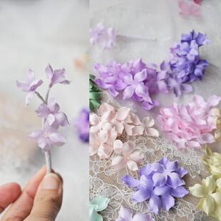 B20 烫花造花机裁热切缎面立体压褶花片辅料 DIY头饰绣球花瓣材料