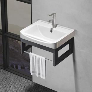简约挂墙式 洗手盆小户型浴室柜阳台陶瓷洗脸盆柜组合卫生间