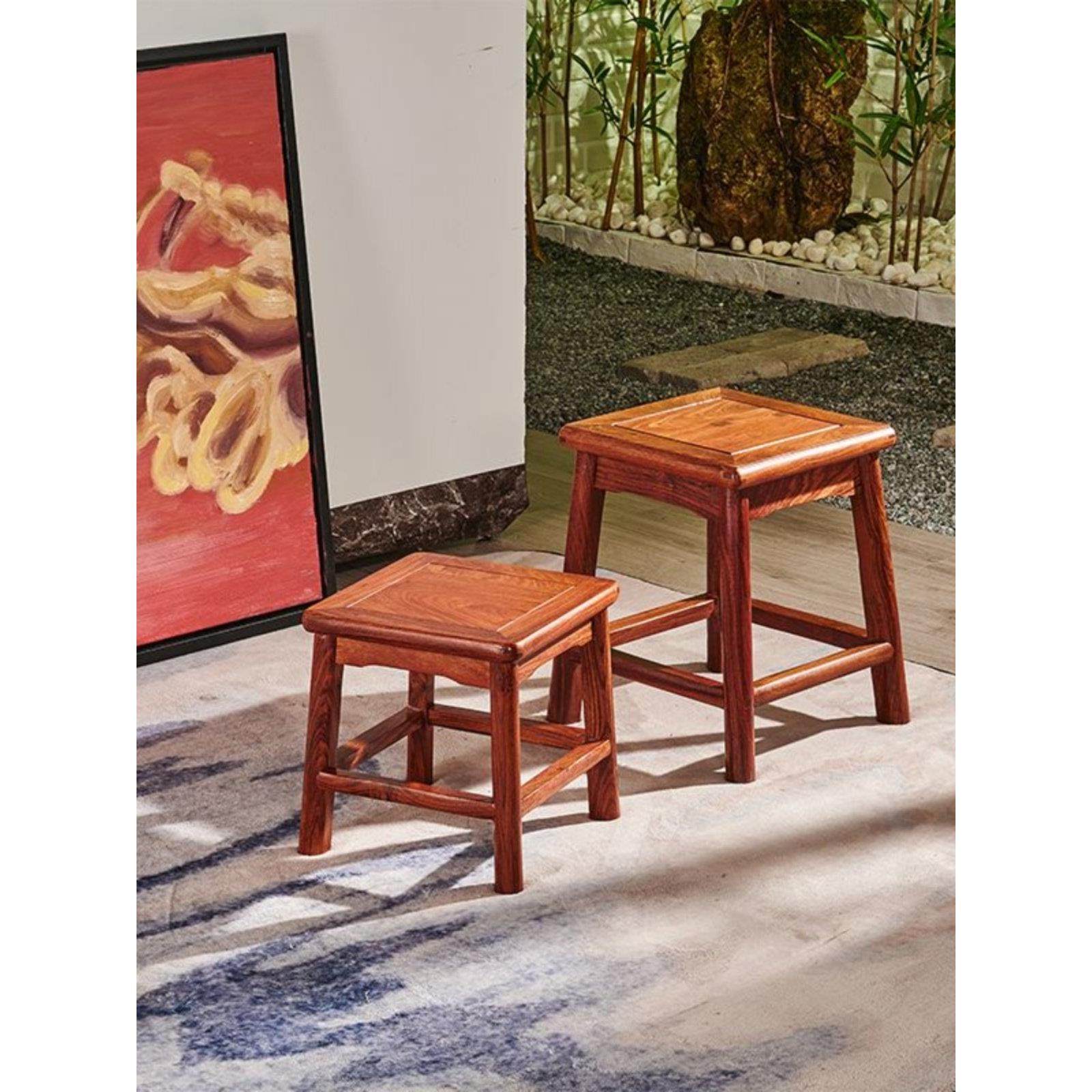 红木凳子刺猬紫檀小方凳花梨木儿童凳中式实木四方凳木凳板凳矮凳,住宅家具,红木椅凳,淘宝优惠券,粉丝福利购,淘宝优惠卷