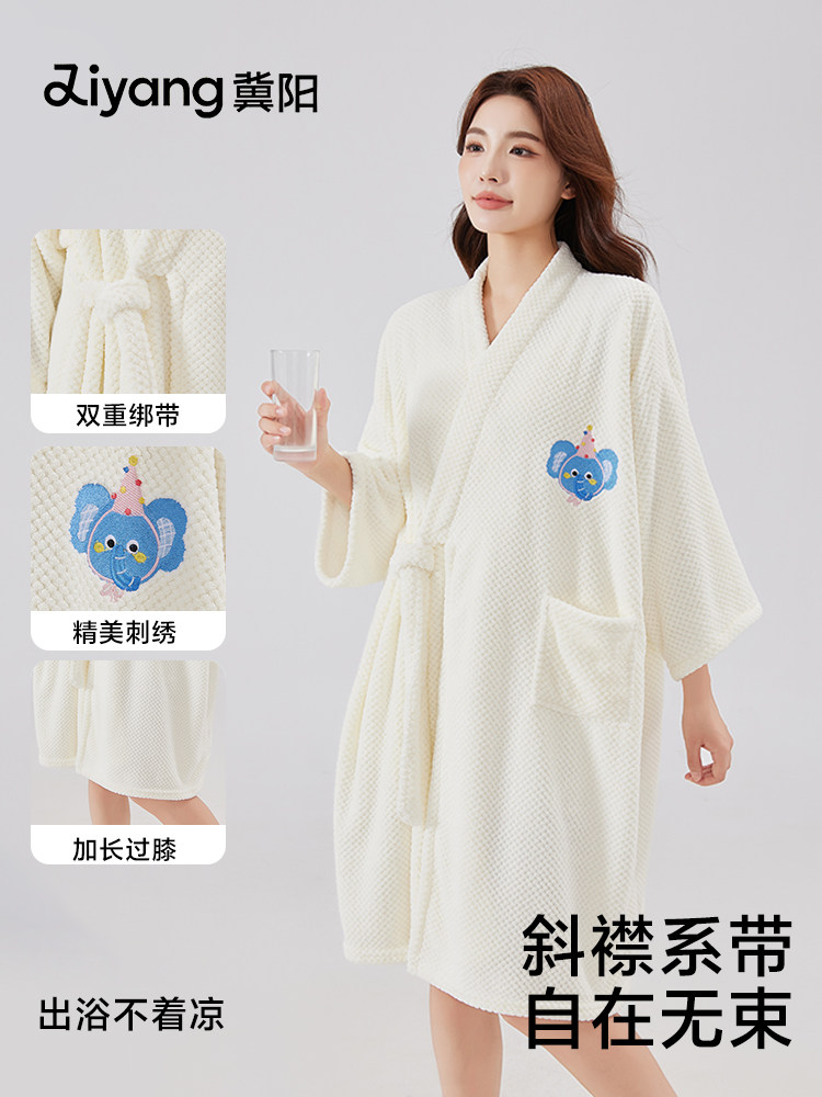 冀阳可穿浴巾浴袍男女家用可穿可裹全身吸水大人浴袍洗澡2025新款