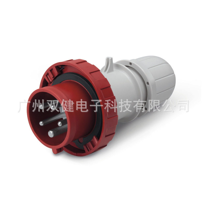 218.1637防水工业插头16A-6h/5PIP67cee插头司坎拓普/scame