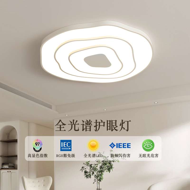 大灯客厅吸顶灯主灯现代简约大气2025新款卧室房间灯广东中山灯具