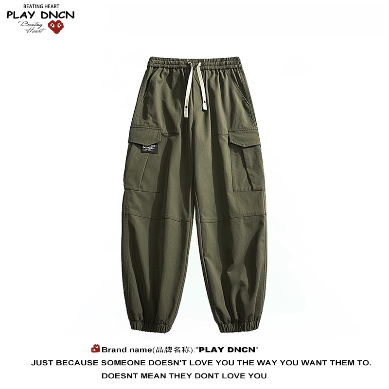 PLAY DCDN美式工装裤男士春秋季2025新款宽松直筒阔腿休闲裤男款