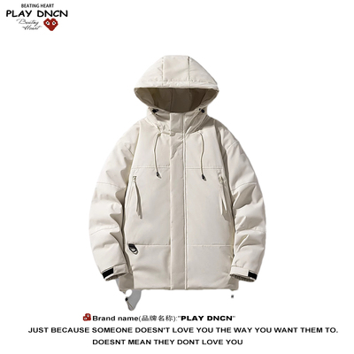 PLAY DCDN连帽羽绒服秋冬新款休闲保暖外套加厚棉服夹克上衣