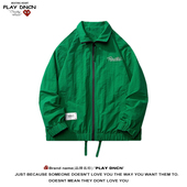 PLAY 夹克 宽松连帽防风男生工装 DCDN冲锋衣外套男士 早秋2025新款