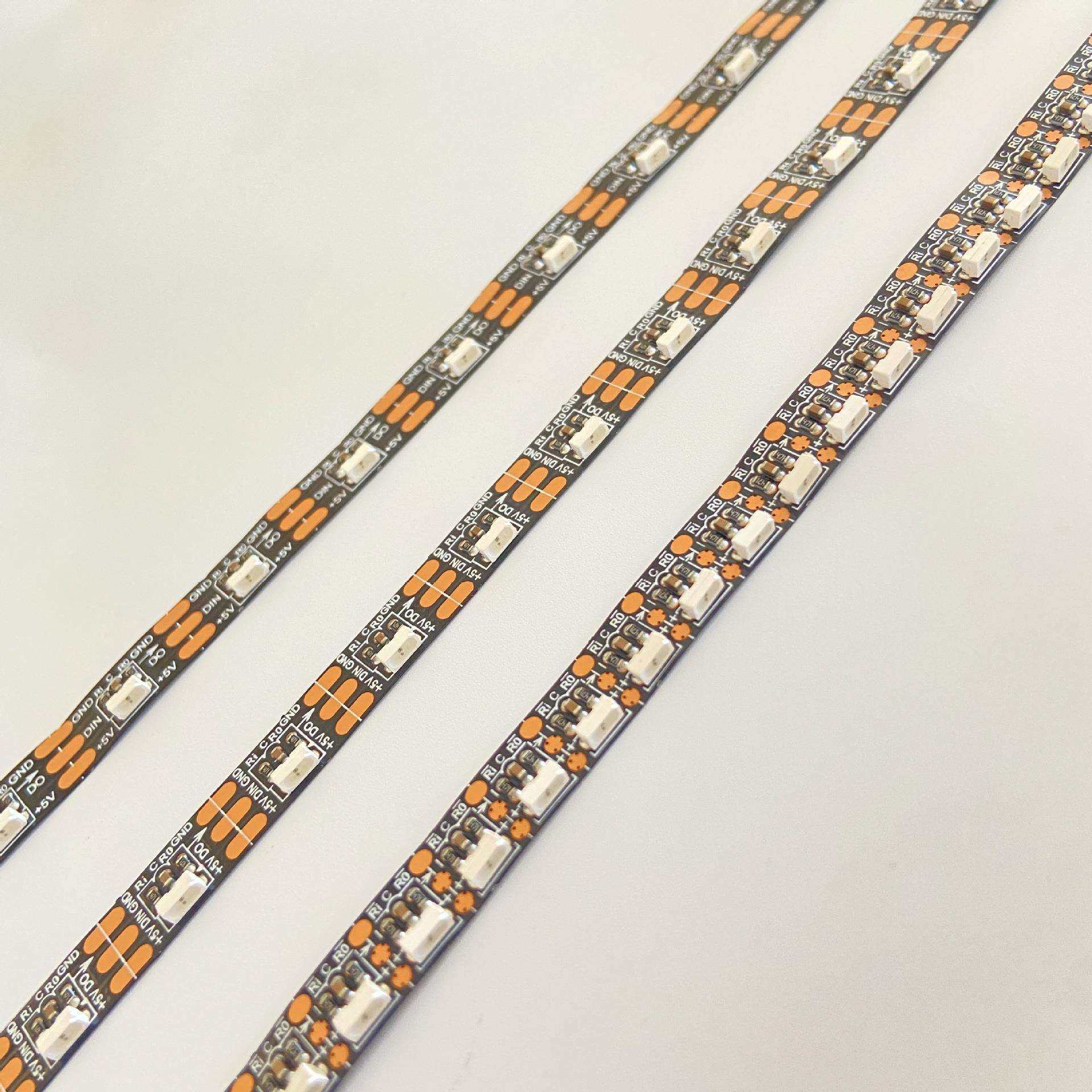 SK6812 4020 RGB侧发光幻彩灯带60灯 72灯144灯黑板裸板8mm 5V