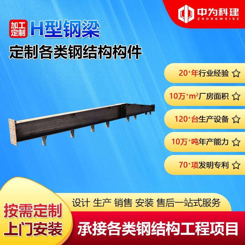 厂房建筑用H型钢梁吊车梁桁车梁承接非标H型钢梁轻重钢结构件加工