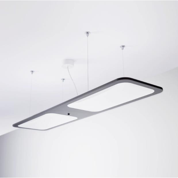led办公室写字楼吊灯吊线灯长条灯具办公商业照明超市商场日光灯