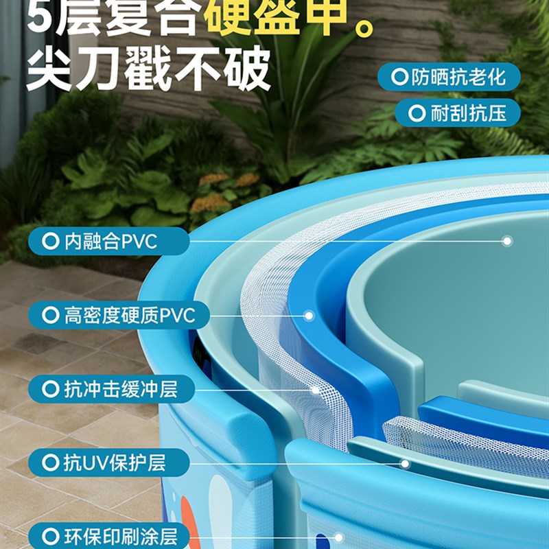 儿童洗澡桶泡澡桶折叠大人充气游泳池家庭宝宝游泳桶加厚戏水池