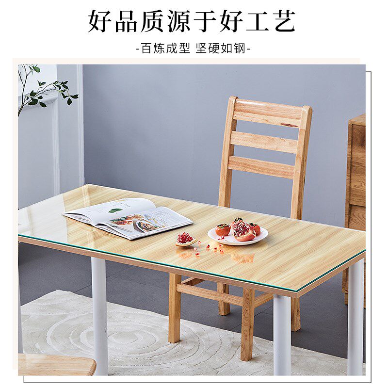 钢化玻璃定做玻璃桌面定制茶几餐桌玻璃板台面圆形长方形异形订制