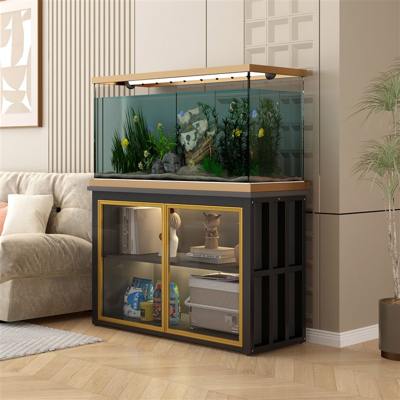 鱼缸柜家用承重鱼缸底座底架多层储物柜鱼缸架水族箱专用底柜