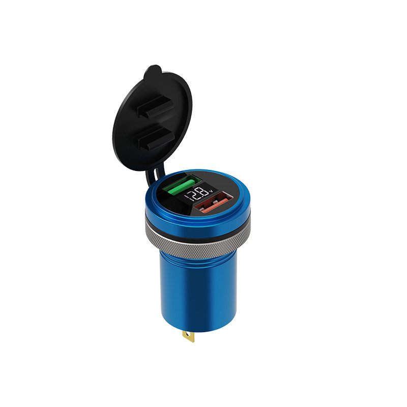 120w机车改装usb充电口电动车加装车载充电器车充快充防水100W