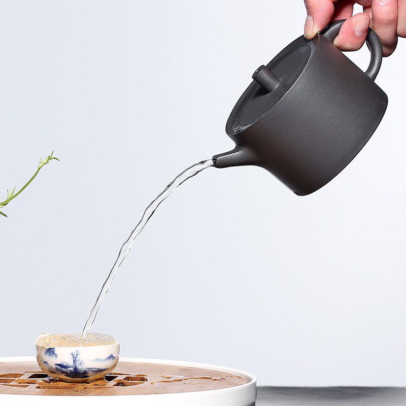 宜兴紫砂壶纯手工茶壶茶杯套装家用泡茶壶普洱茶具原矿老紫泥福韵