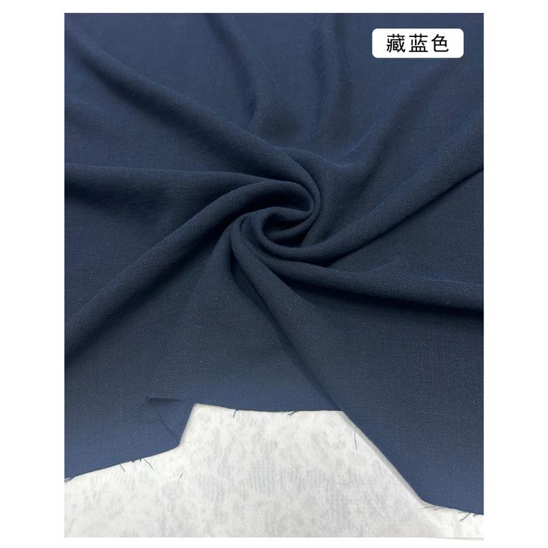 夏季弹力真丝亚麻布料 文艺纯色亲肤透气棉麻混纺垂感连衣裙面料
