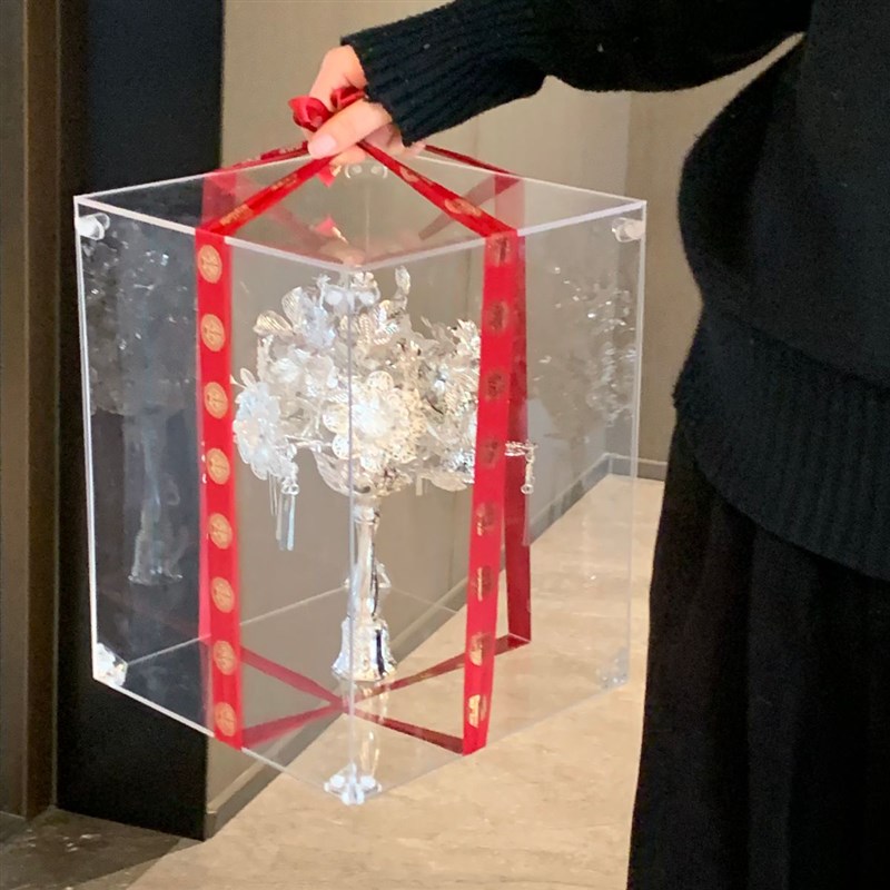银白色手捧花新娘结婚diy礼物婚礼权杖高级婚纱出嫁材料包送闺蜜