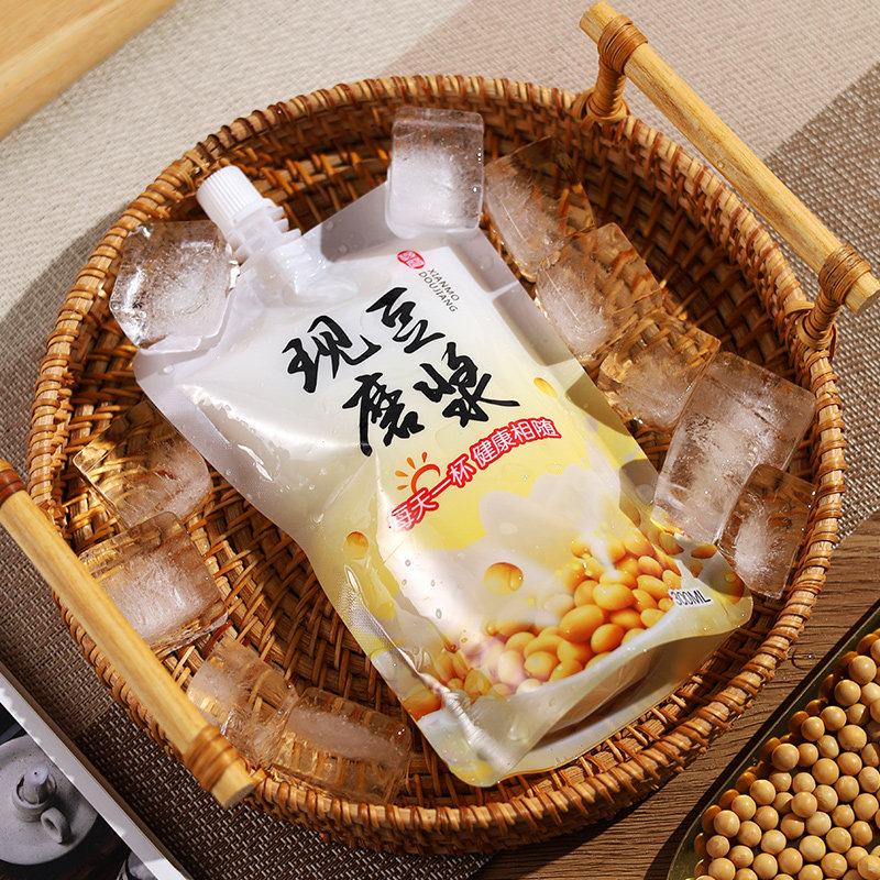一次性现磨醇香豆浆塑料吸嘴袋热饮牛奶果汁液体密封便携打包袋子