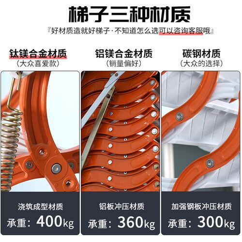阁楼伸缩楼梯室内家用升降梯子隐形折叠阁楼专用楼梯电动遥控楼梯