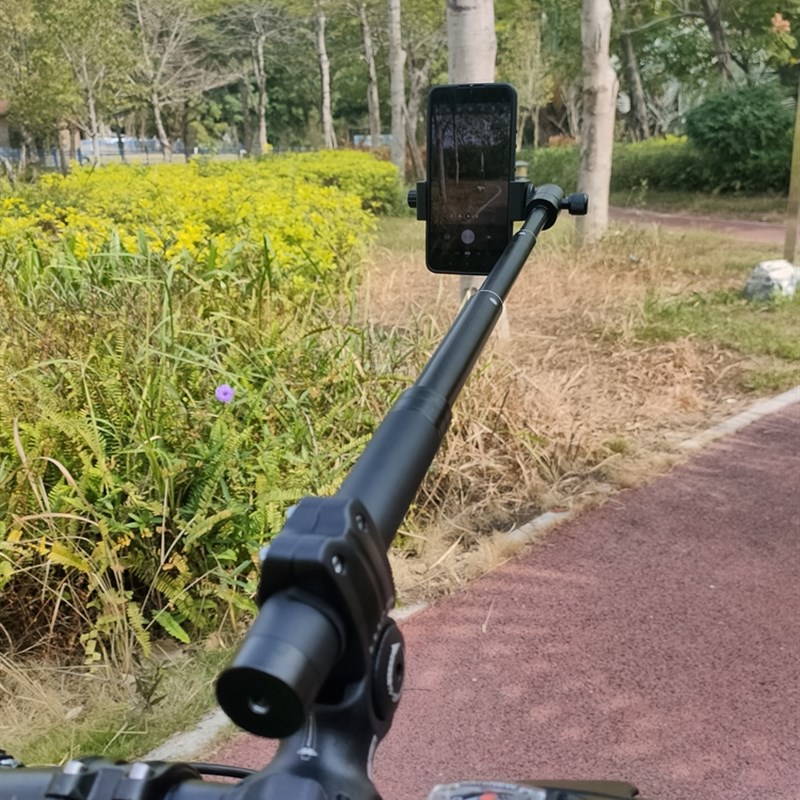 快拆公路车骑行自拍杆支架拍摄手机支架山地自行车运动相机固定