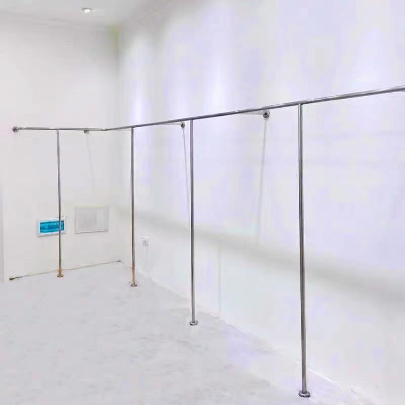 服装店展示架不锈钢货架陈列架男女童装店上墙挂衣杆服装挂衣架子