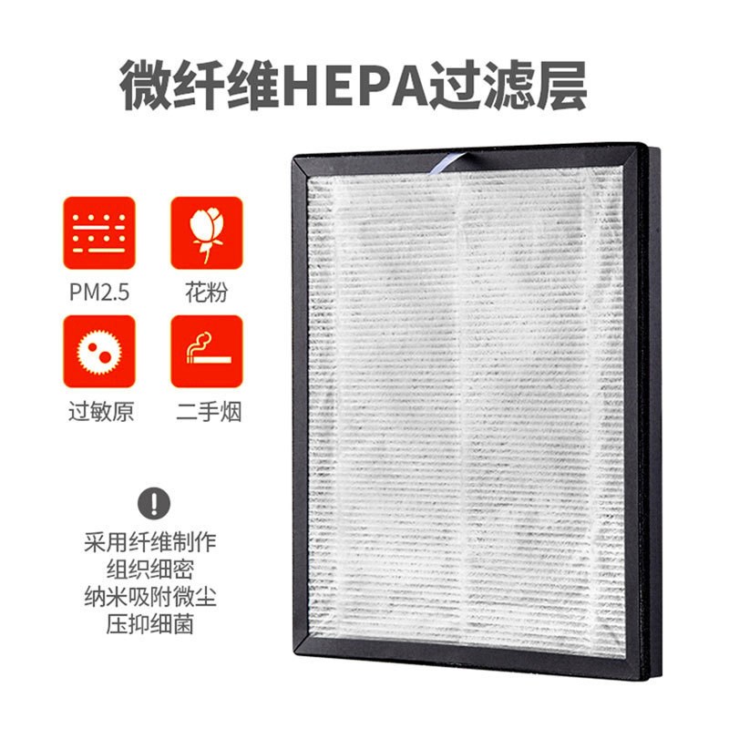 空气净化器过滤网通用型高效HEPA活性炭新风机系统复合微纤维滤芯