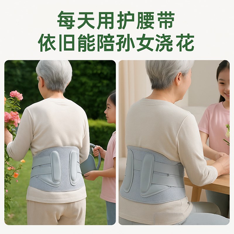 老人腰疼护腰带防滑固定椎间盘突出日常护理久坐支撑四季腰围腰托