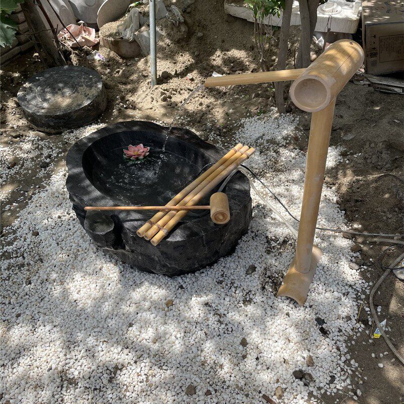 庭园仿古石雕摆件老石槽自然面异形石钵石盆鱼缸水景鱼池花盆