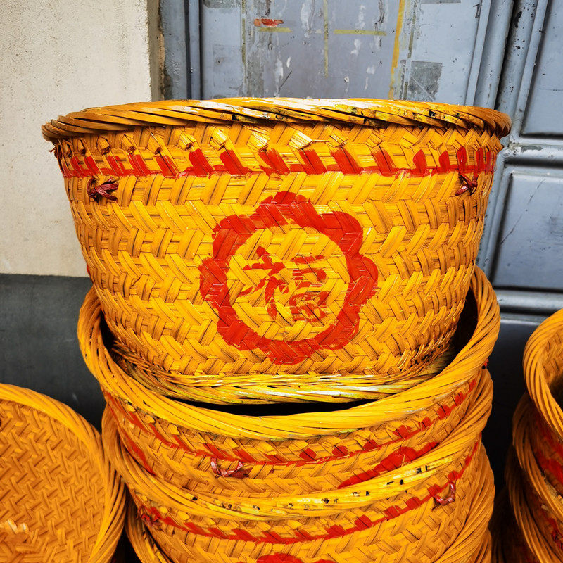竹制品 竹编 收纳篮竹篓竹篮子 收纳篮竹篮子 储物筐婚庆竹篮箩筐