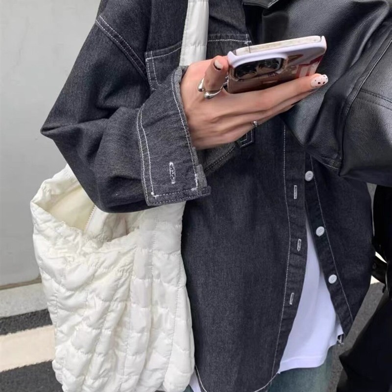 赵露思同款羽绒棉云朵褶皱包中性款菱格大容量饺子包复古斜挎包