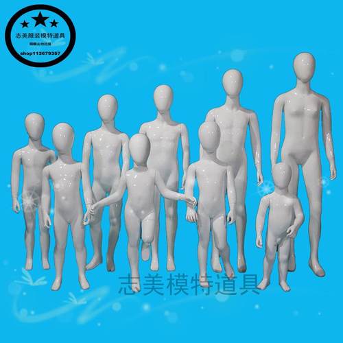 全身儿童服装模特道具小孩婴童假人体玻璃钢服装店展示架儿童模特