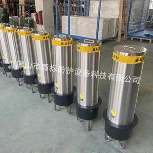 应急通道使用频率不高可装 紧急情况移动路柱 拆卸型立柱阻挡车辆