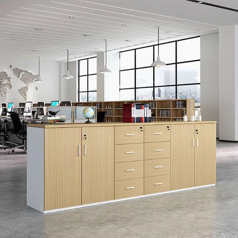 办公柜矮柜文件柜带锁办公室木质隔断柜储物柜资料柜地柜抽屉柜子