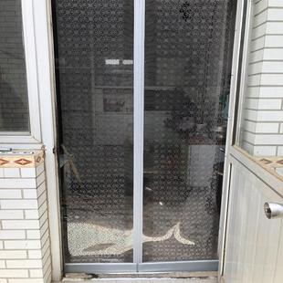 防蚊带孔透气自吸软门帘磁性带磁铁镂空家用商场超市磁吸门帘 夏季