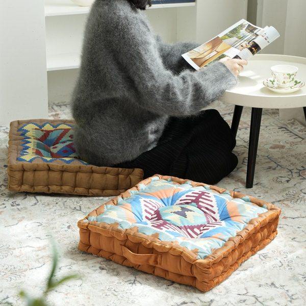 摩洛哥风复古印花地上坐垫加厚榻榻米坐垫家用椅垫客厅卧室蒲团垫,居家布艺,美臀垫/保健坐垫,淘宝优惠券,粉丝福利购,淘宝优惠卷