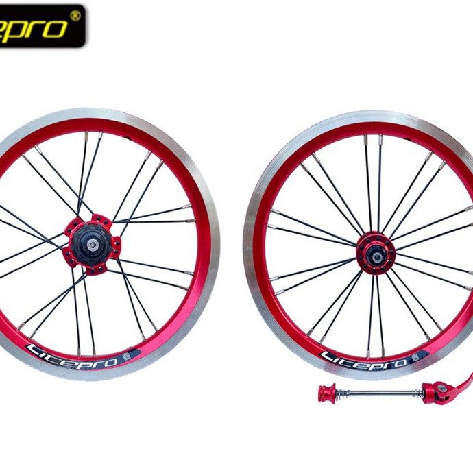 LITEPRO 14寸轮组16寸轮组单速lp轮组 折叠车412轮组 单速9t20孔