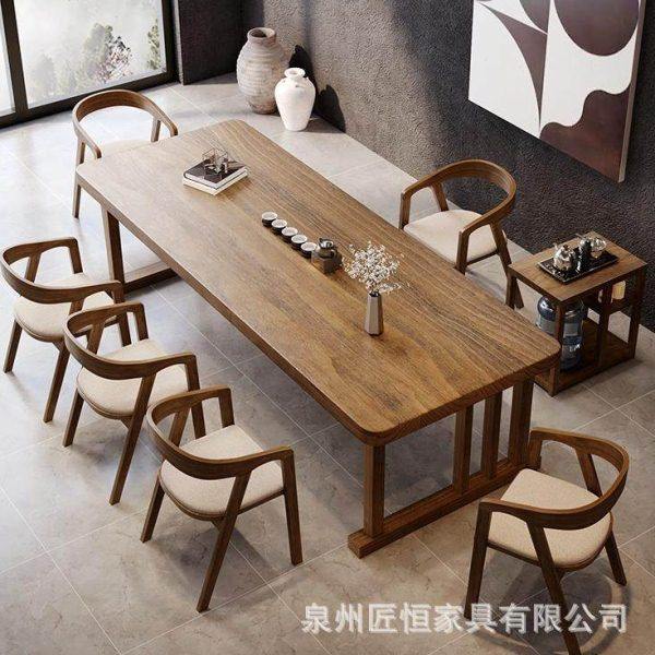 新中式客厅实木茶桌全套家用大板茶台原木禅意泡茶桌公室茶桌椅,商业/办公家具,茶台/茶桌,淘宝优惠券,粉丝福利购,淘宝优惠卷